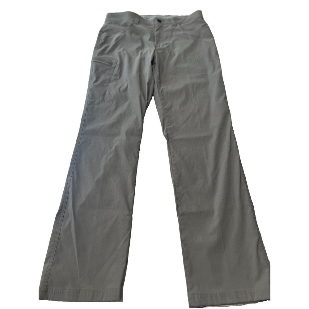 Orvis Men Activewear Pants 32x34 Grey Spandex Cargo Zipper Outdoor Hiking Tech